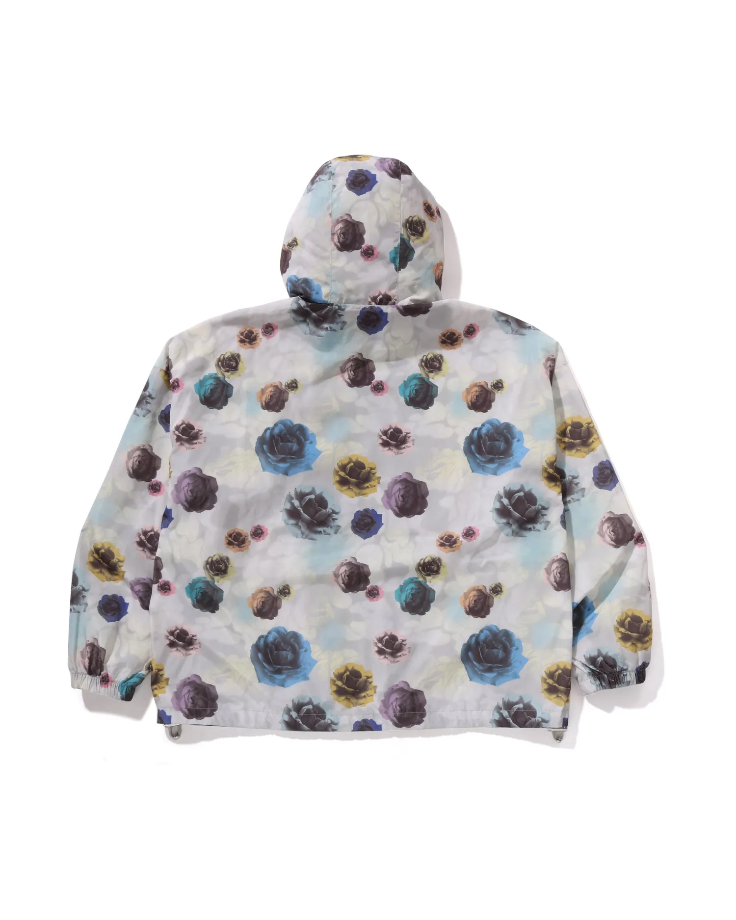 Floral Camo Nylon Hooded Jacket