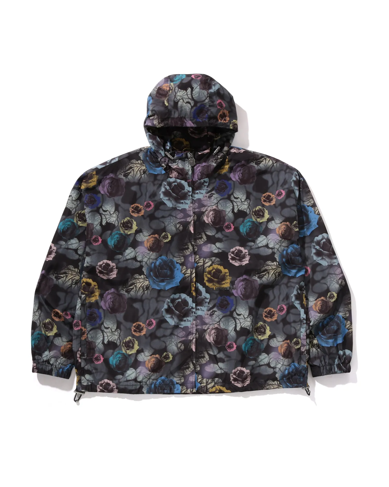 Floral Camo Nylon Hooded Jacket