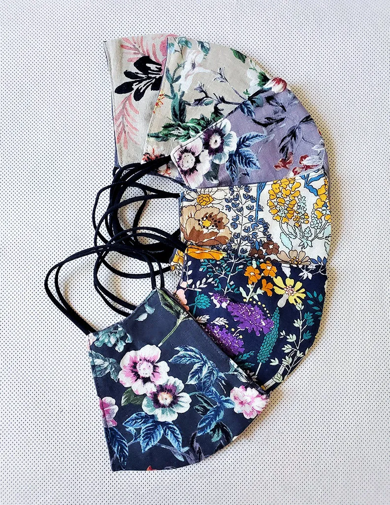 Floral Cotton Face Mask (Nouveau)