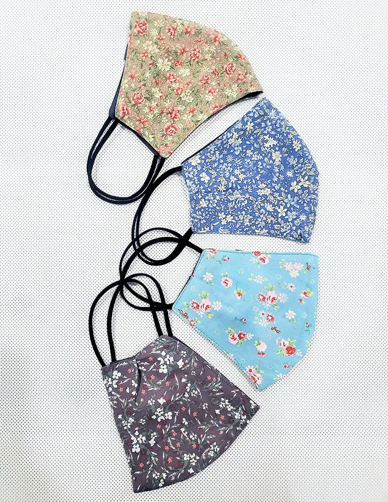 Floral Cotton Face Mask (Pastel)