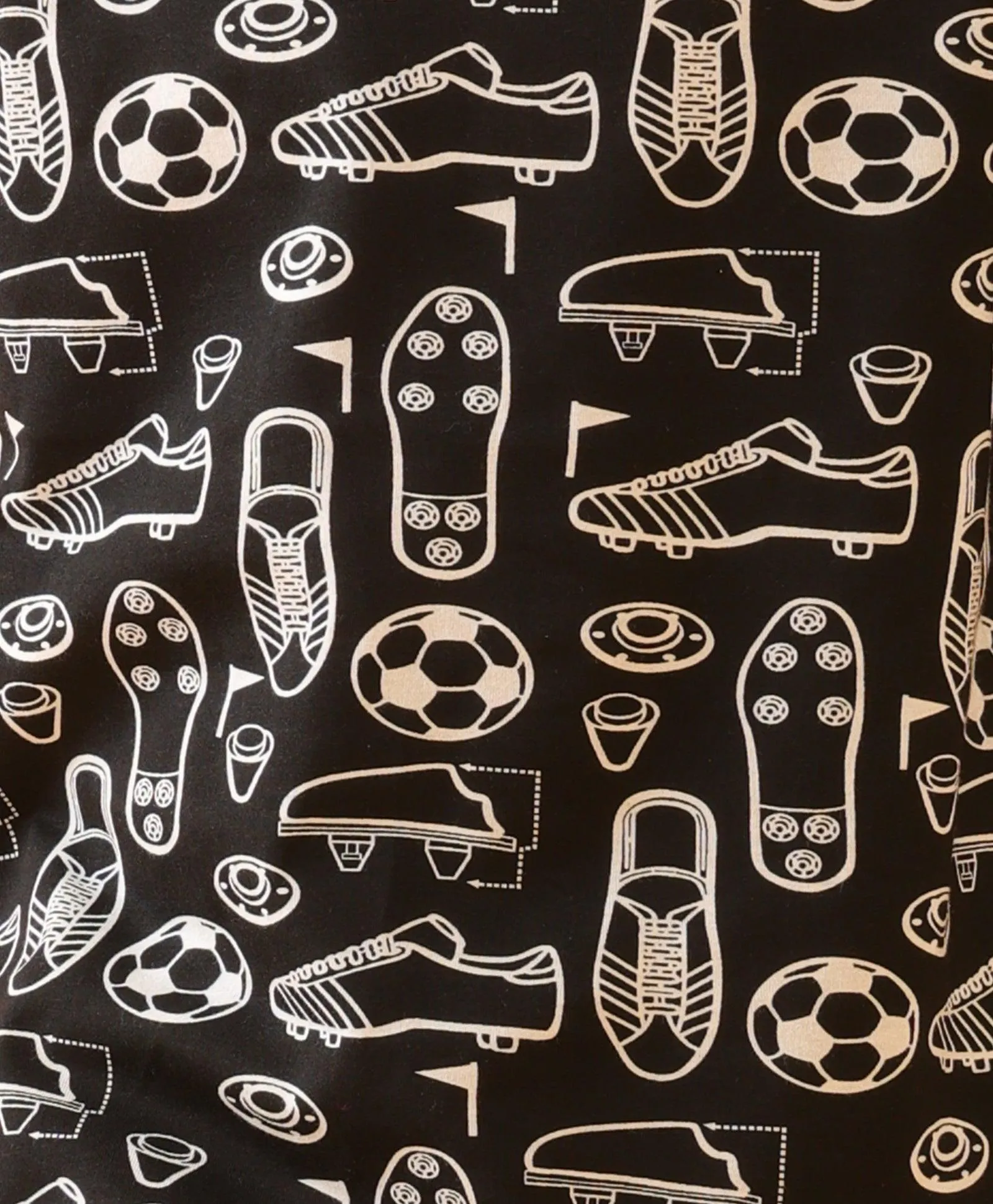 FOOTBALL SHOES SUMMER T-SHIRT SHORTS SET - BLACK