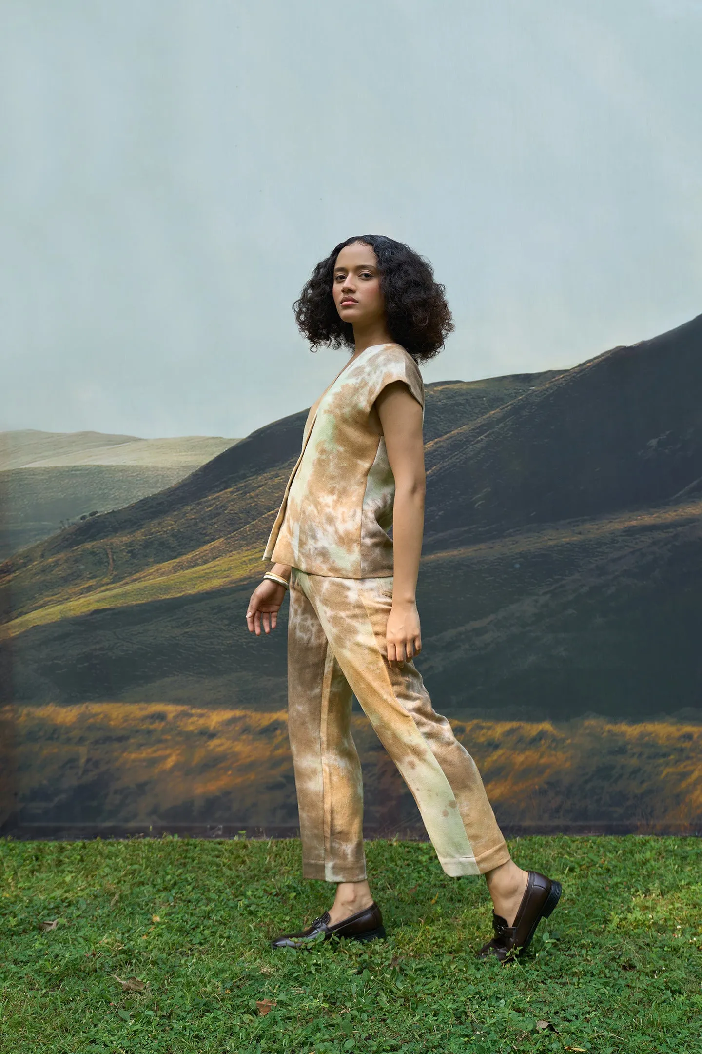 Forest Denim Vest & Pants Set