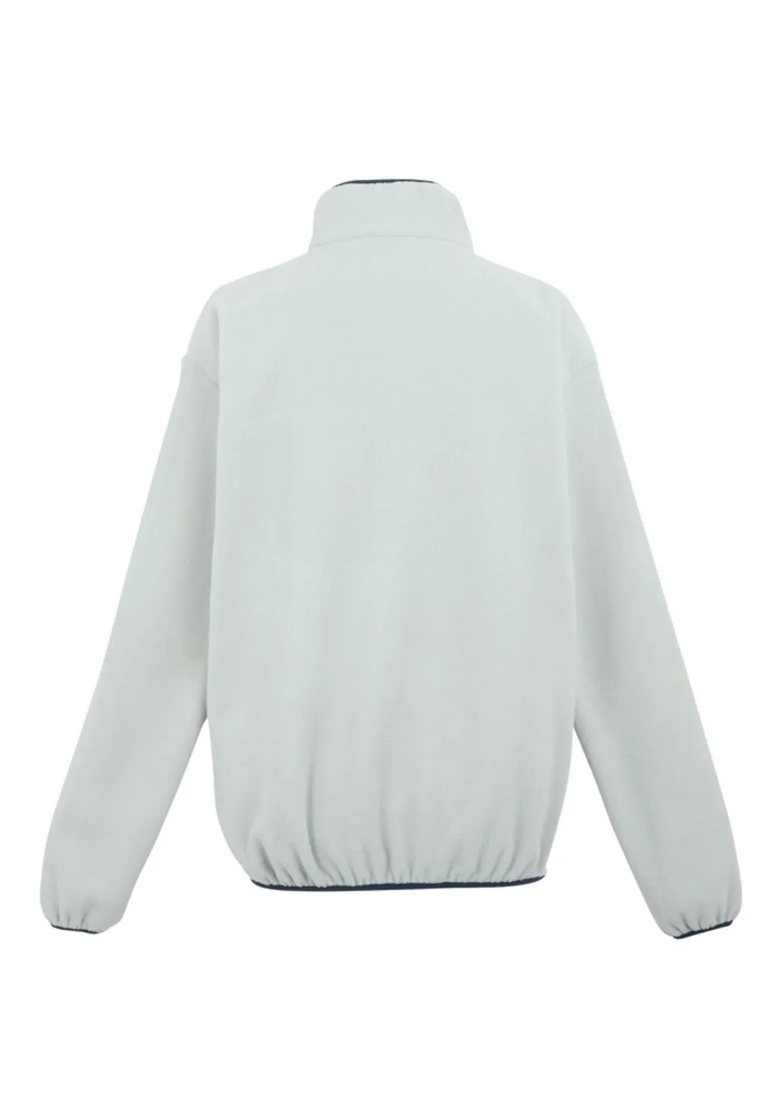 Frankie Full Zip Fleece - Silver Grey/navy