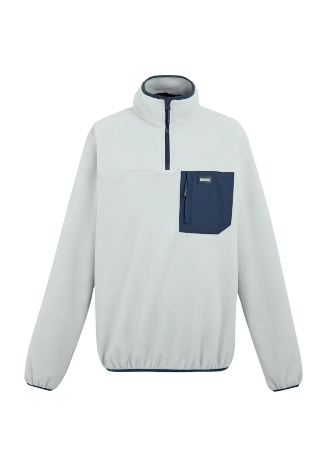 Frankie Full Zip Fleece - Silver Grey/navy