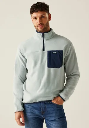 Frankie Full Zip Fleece - Silver Grey/navy
