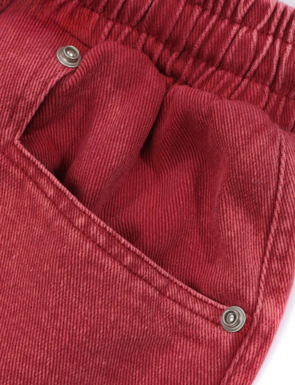 FSW® Elastic Waist Loose Denim Shorts