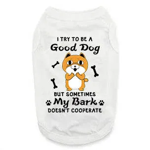 Funny Graphic Dog T- Shirt: My Bark