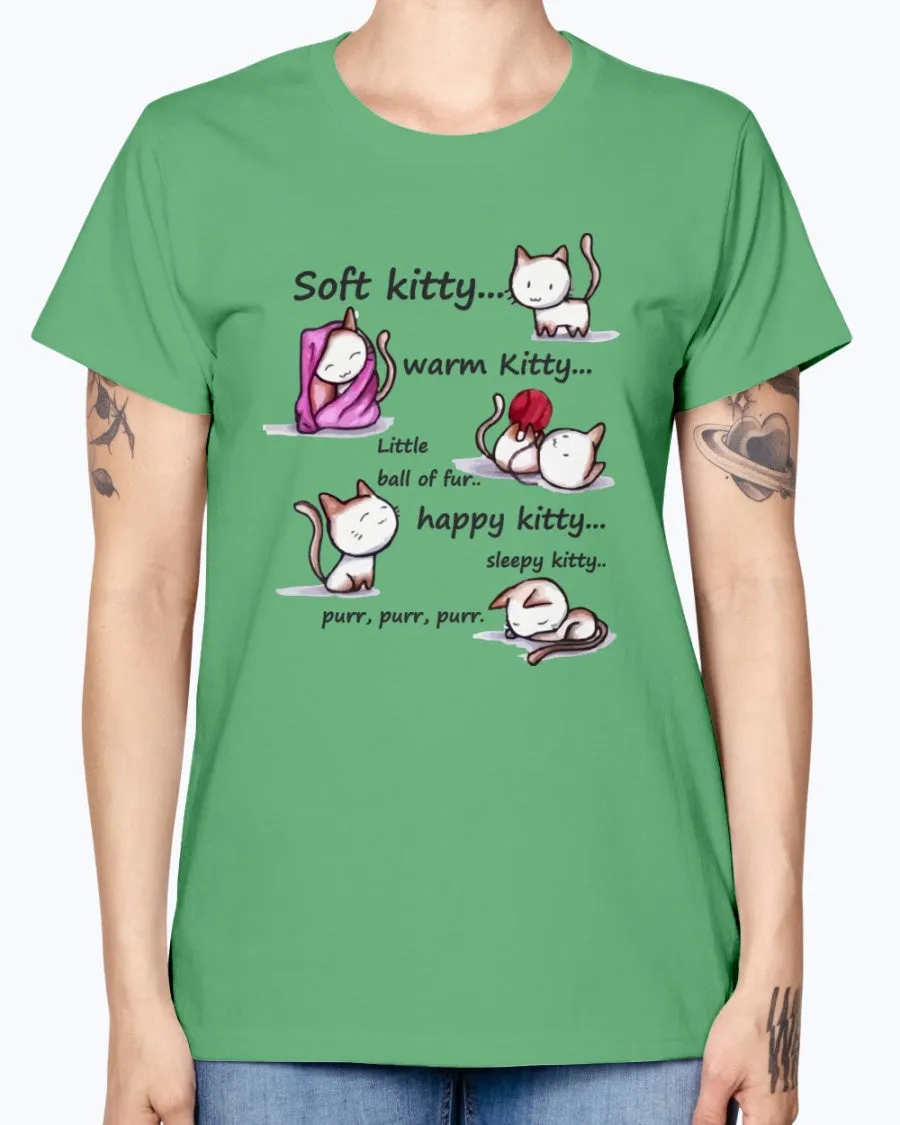 Gildan Ladies Missy T-Shirt  Soft Kitty Women's