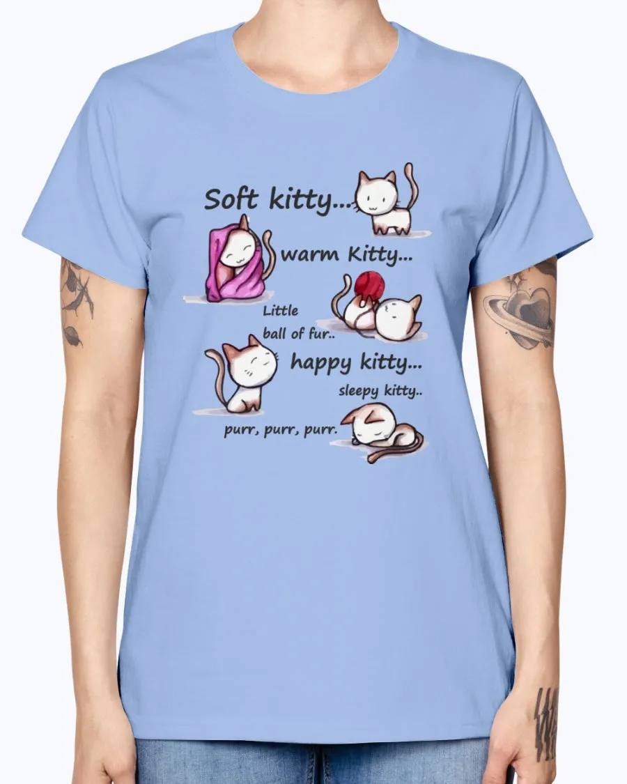 Gildan Ladies Missy T-Shirt  Soft Kitty Women's