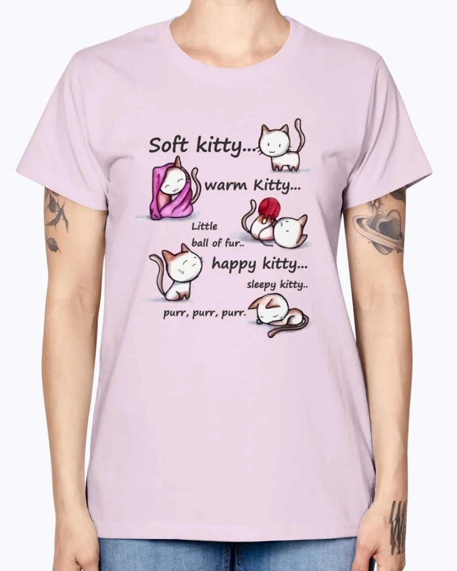 Gildan Ladies Missy T-Shirt  Soft Kitty Women's