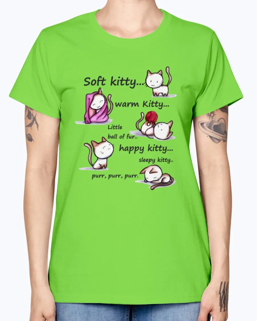 Gildan Ladies Missy T-Shirt  Soft Kitty Women's