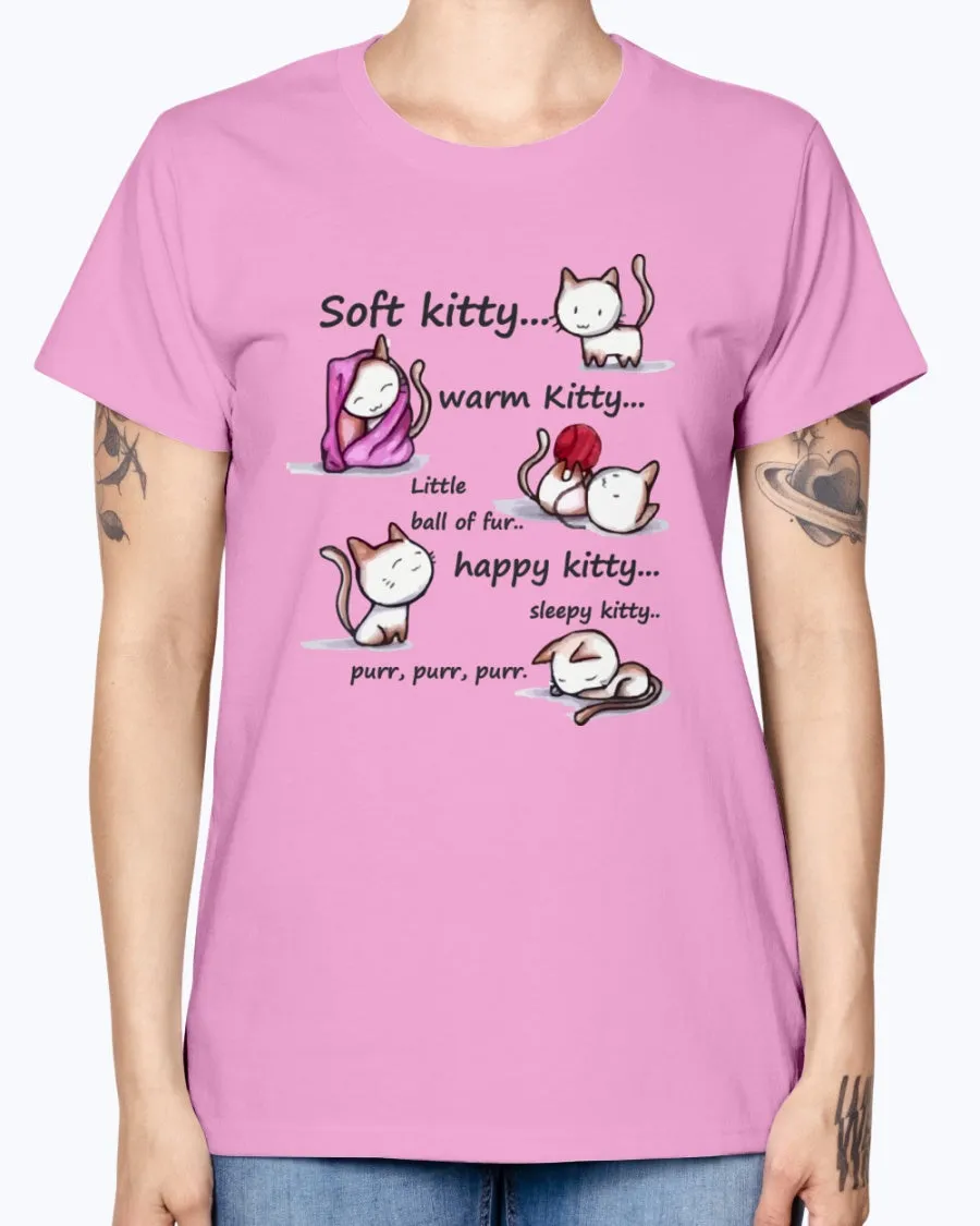 Gildan Ladies Missy T-Shirt  Soft Kitty Women's