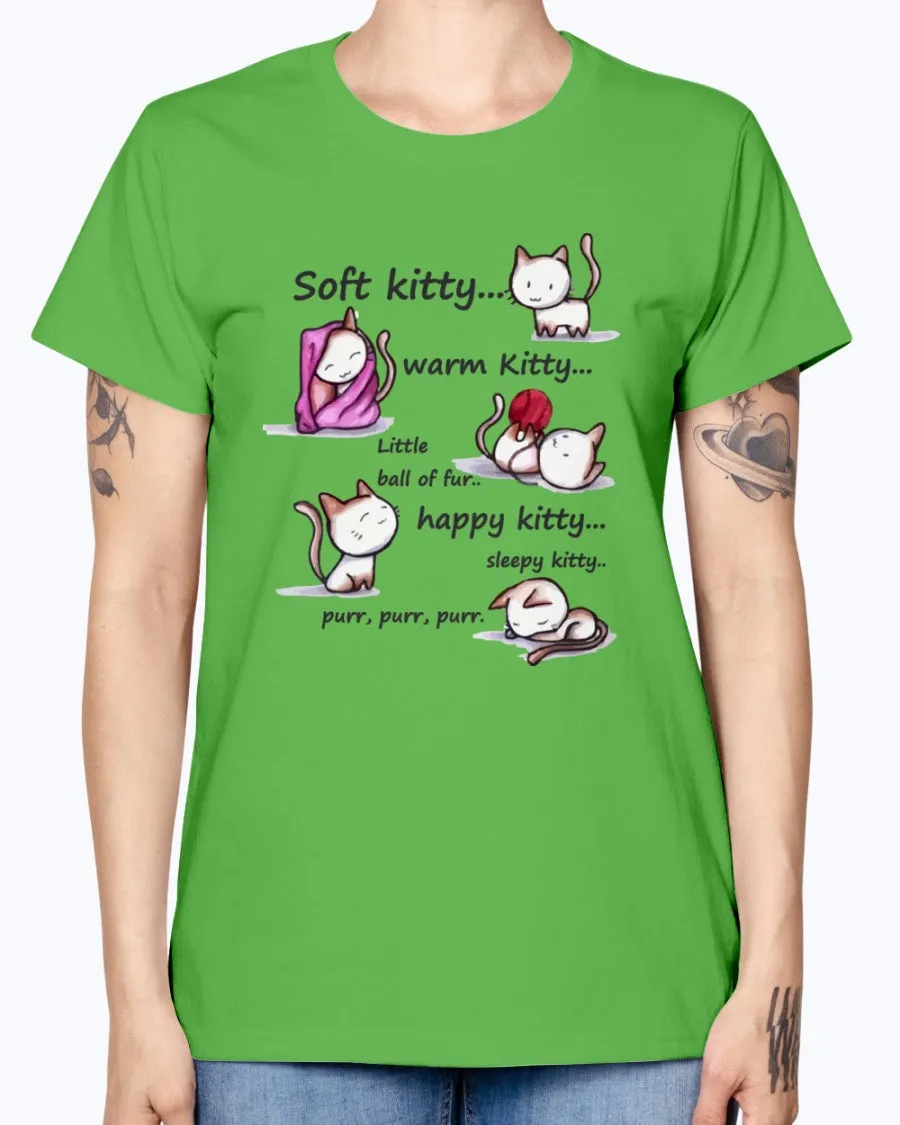 Gildan Ladies Missy T-Shirt  Soft Kitty Women's