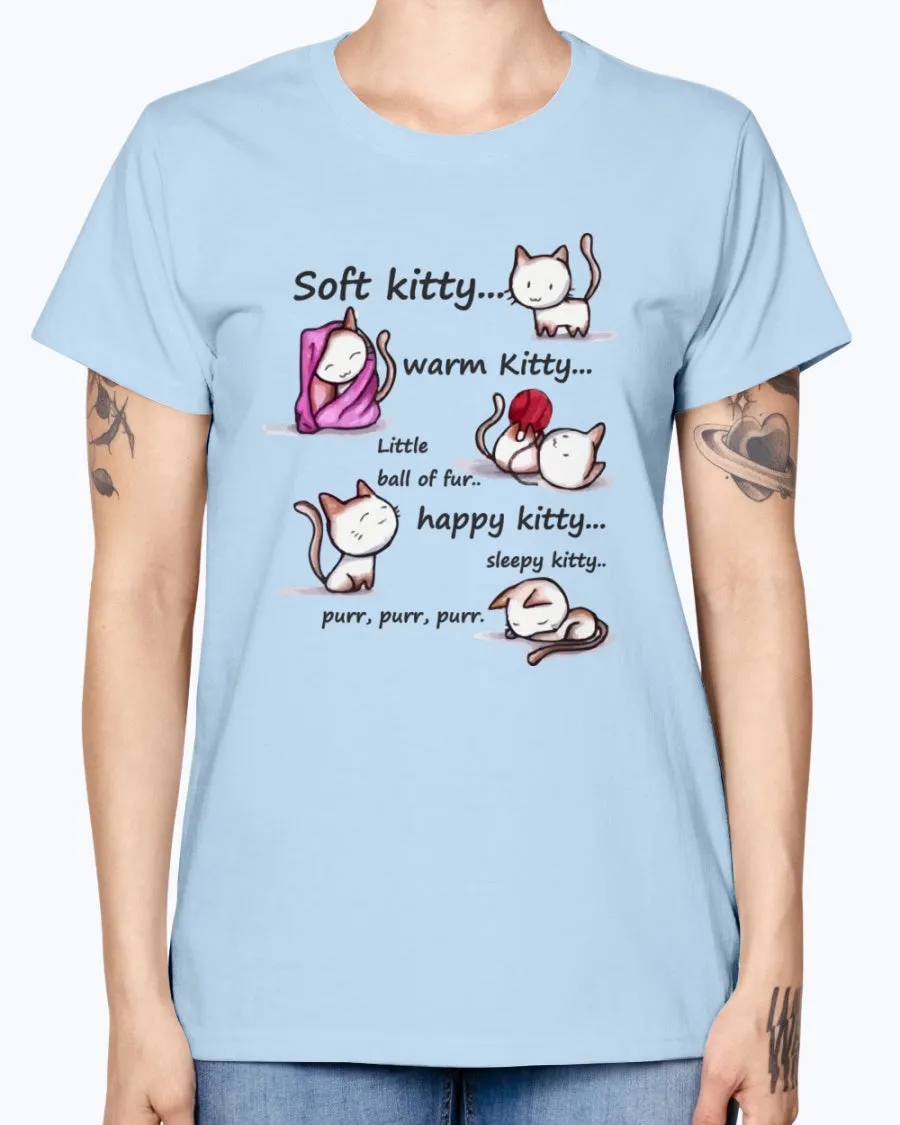 Gildan Ladies Missy T-Shirt  Soft Kitty Women's