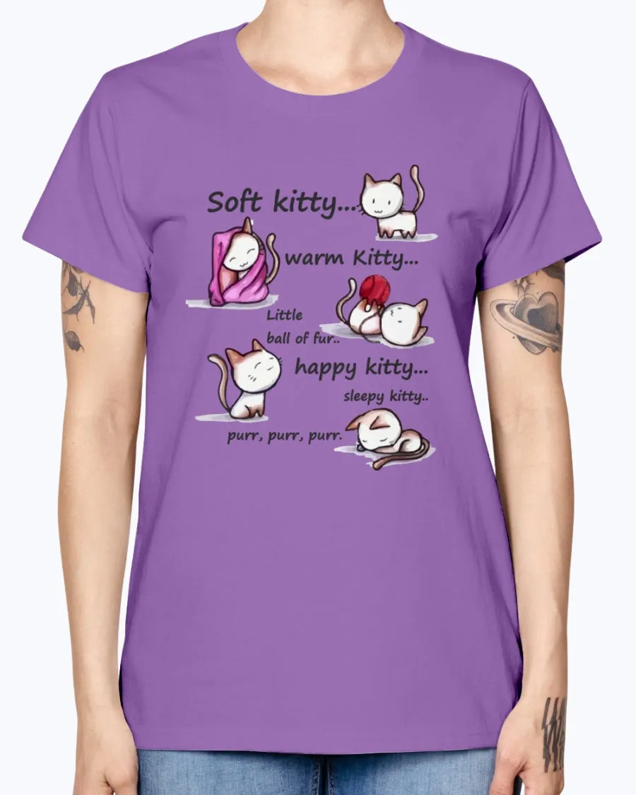 Gildan Ladies Missy T-Shirt  Soft Kitty Women's