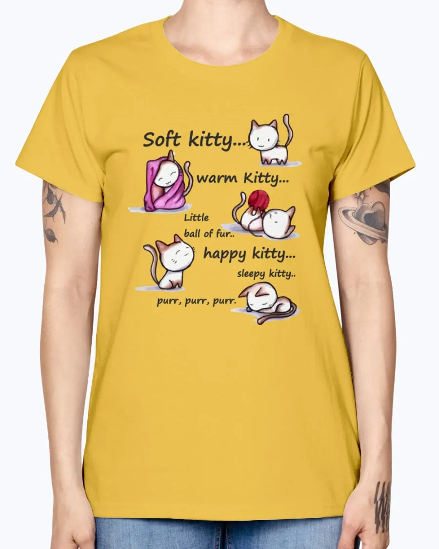 Gildan Ladies Missy T-Shirt  Soft Kitty Women's