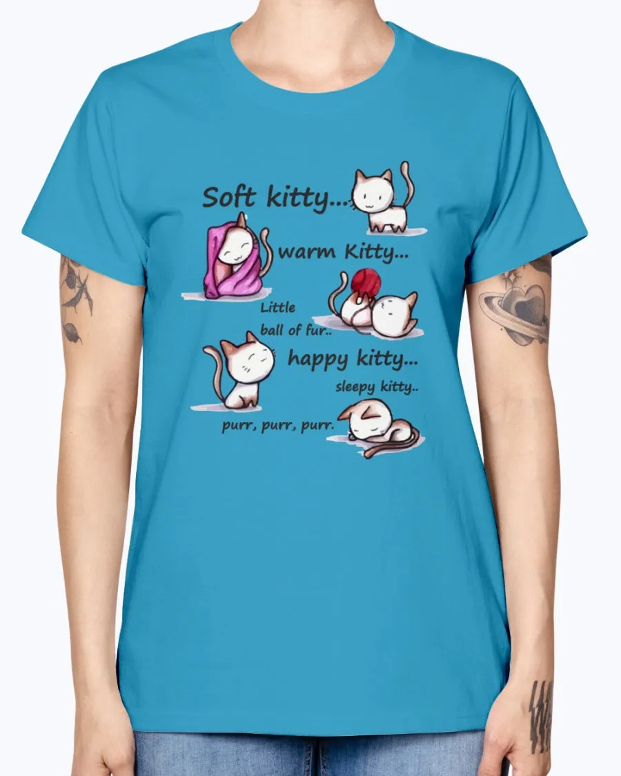 Gildan Ladies Missy T-Shirt  Soft Kitty Women's