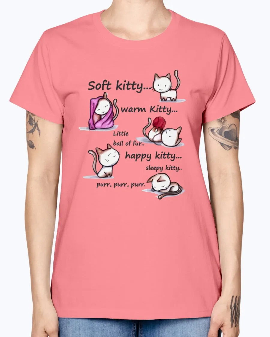 Gildan Ladies Missy T-Shirt  Soft Kitty Women's