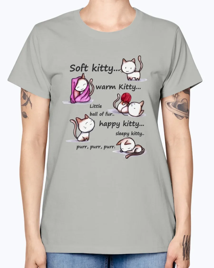 Gildan Ladies Missy T-Shirt  Soft Kitty Women's