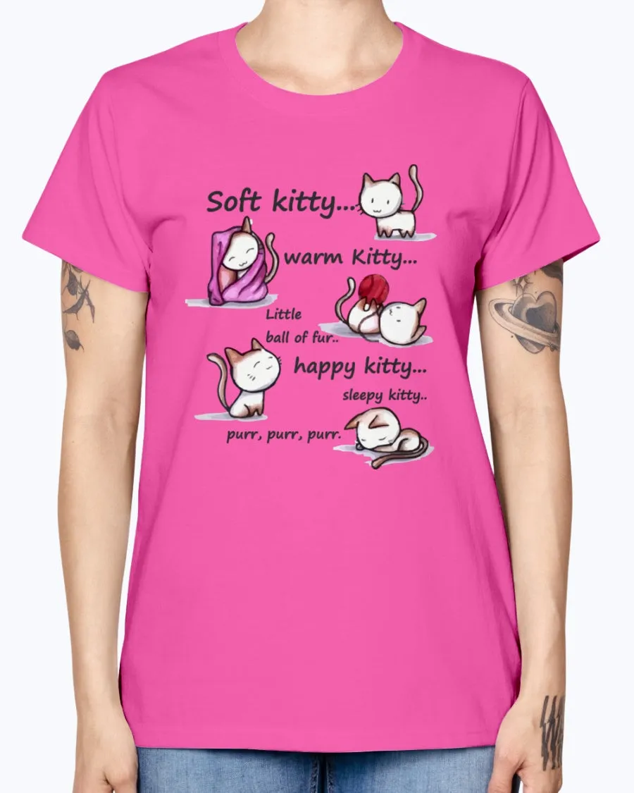 Gildan Ladies Missy T-Shirt  Soft Kitty Women's