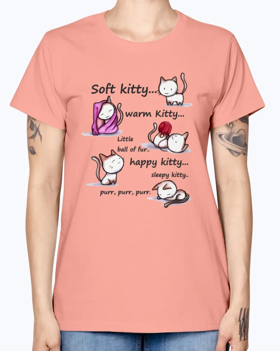 Gildan Ladies Missy T-Shirt  Soft Kitty Women's