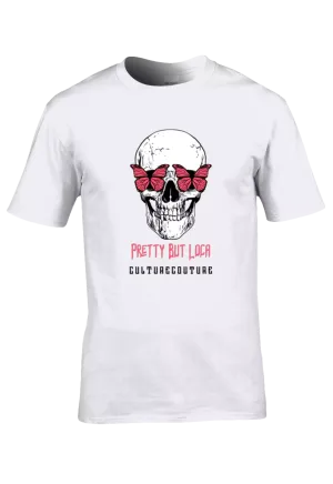 Girl's Pretty But Loca T-Shirt/White/Clean