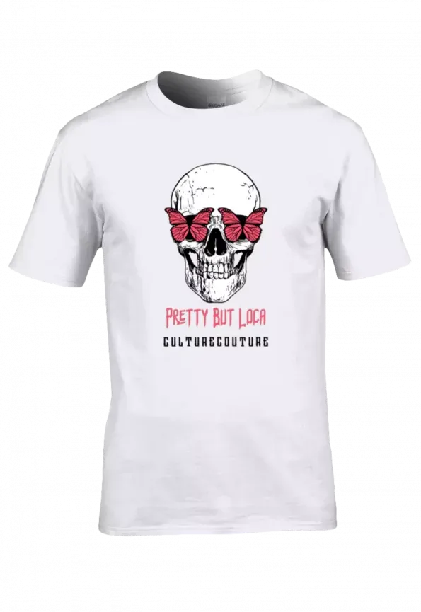 Girl's Pretty But Loca T-Shirt/White/Clean