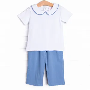 Goodbye Blue Skies Pant Set, Blue