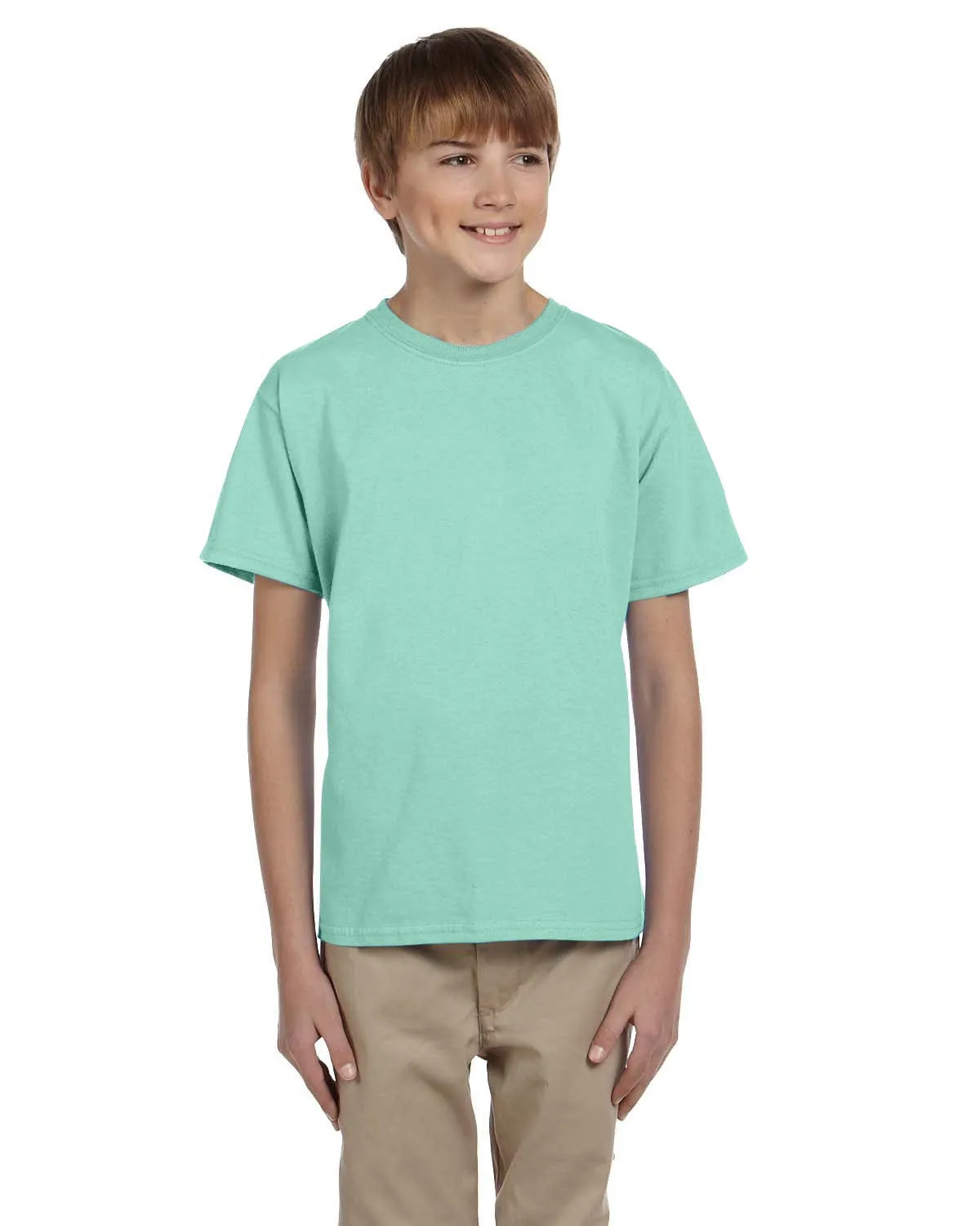 Hanes Youth Heavyweight 50/50 T-Shirts | Clean Mint