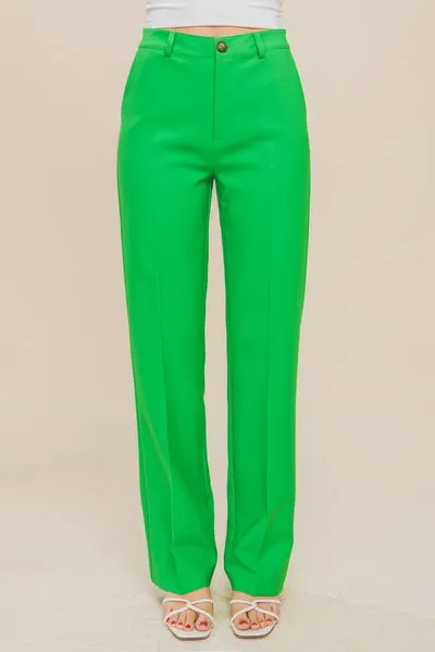 Hazel Blues® |  LOVE TREE High Waist Straight Pants
