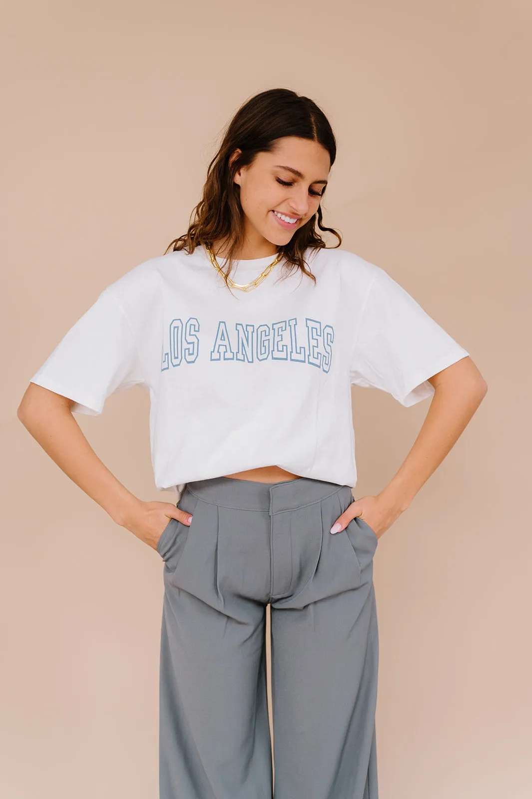 Hey L.A. Tee// Blue