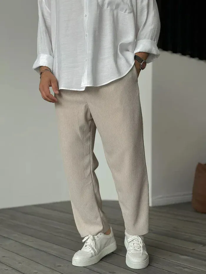 Hong Kong Style Loose Straight Sports Casual Pants
