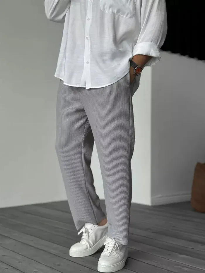 Hong Kong Style Loose Straight Sports Casual Pants