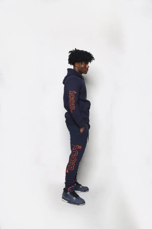 ICON Navy Zip Up Jogger Suit