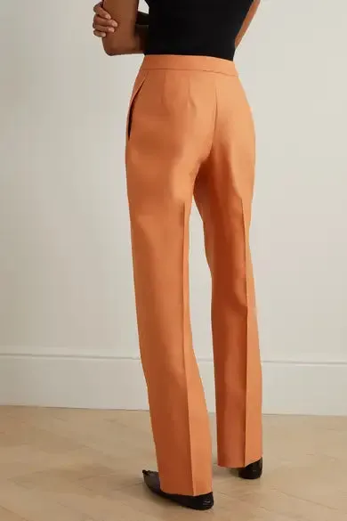 INTERIOR
The Fontaine wool and silk-blend straight-leg pants
