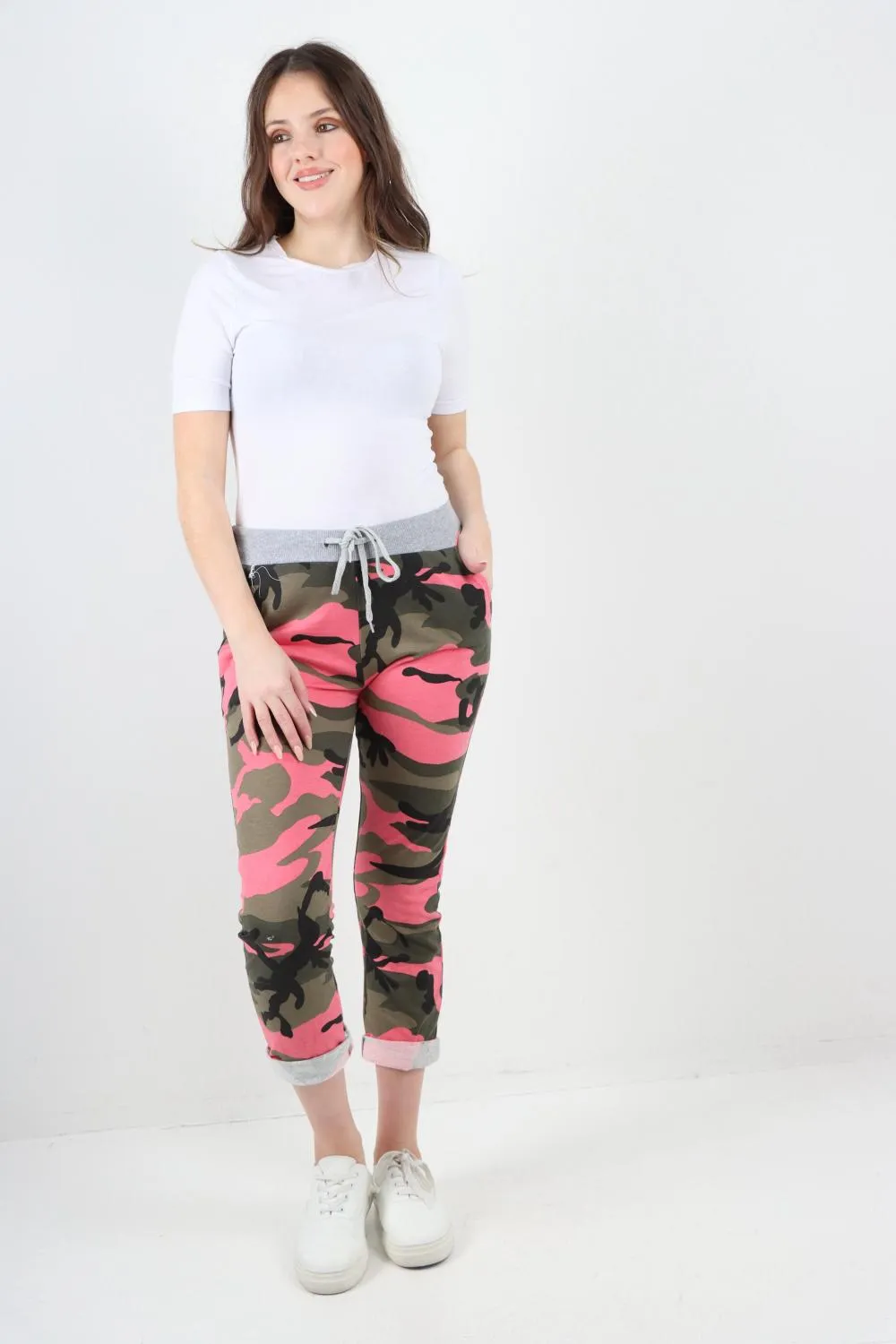 Italian Camouflage Print Trousers