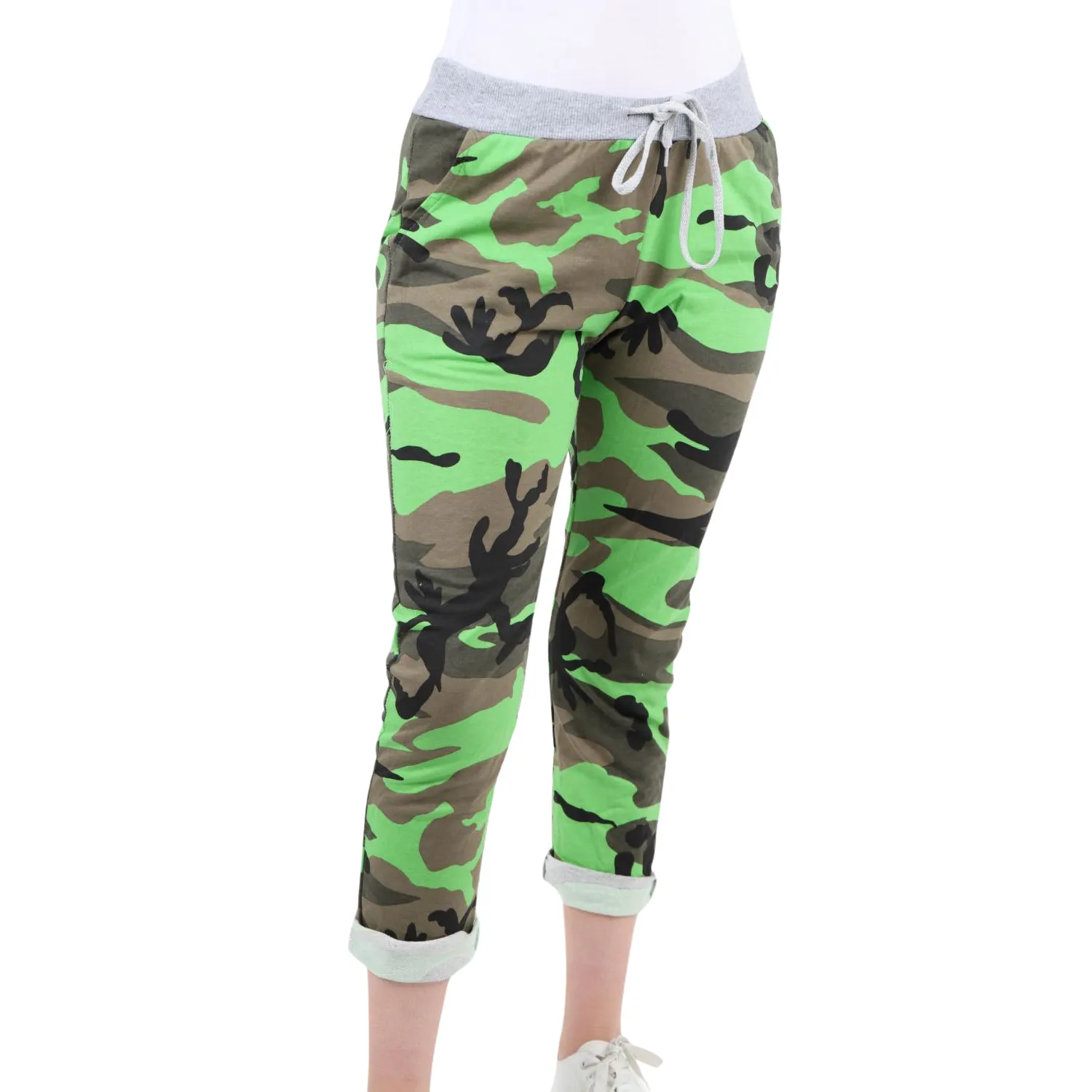 Italian Camouflage Print Trousers