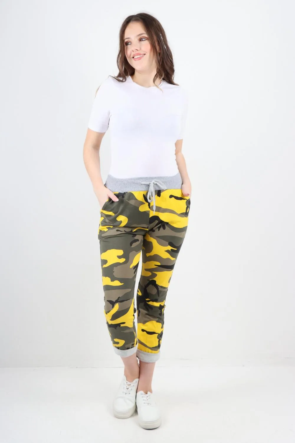 Italian Camouflage Print Trousers
