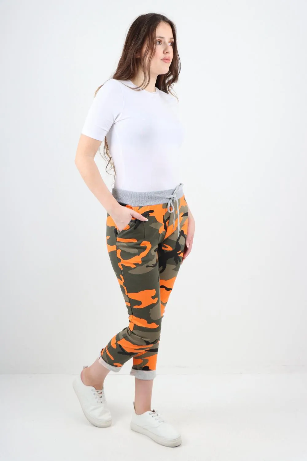 Italian Camouflage Print Trousers
