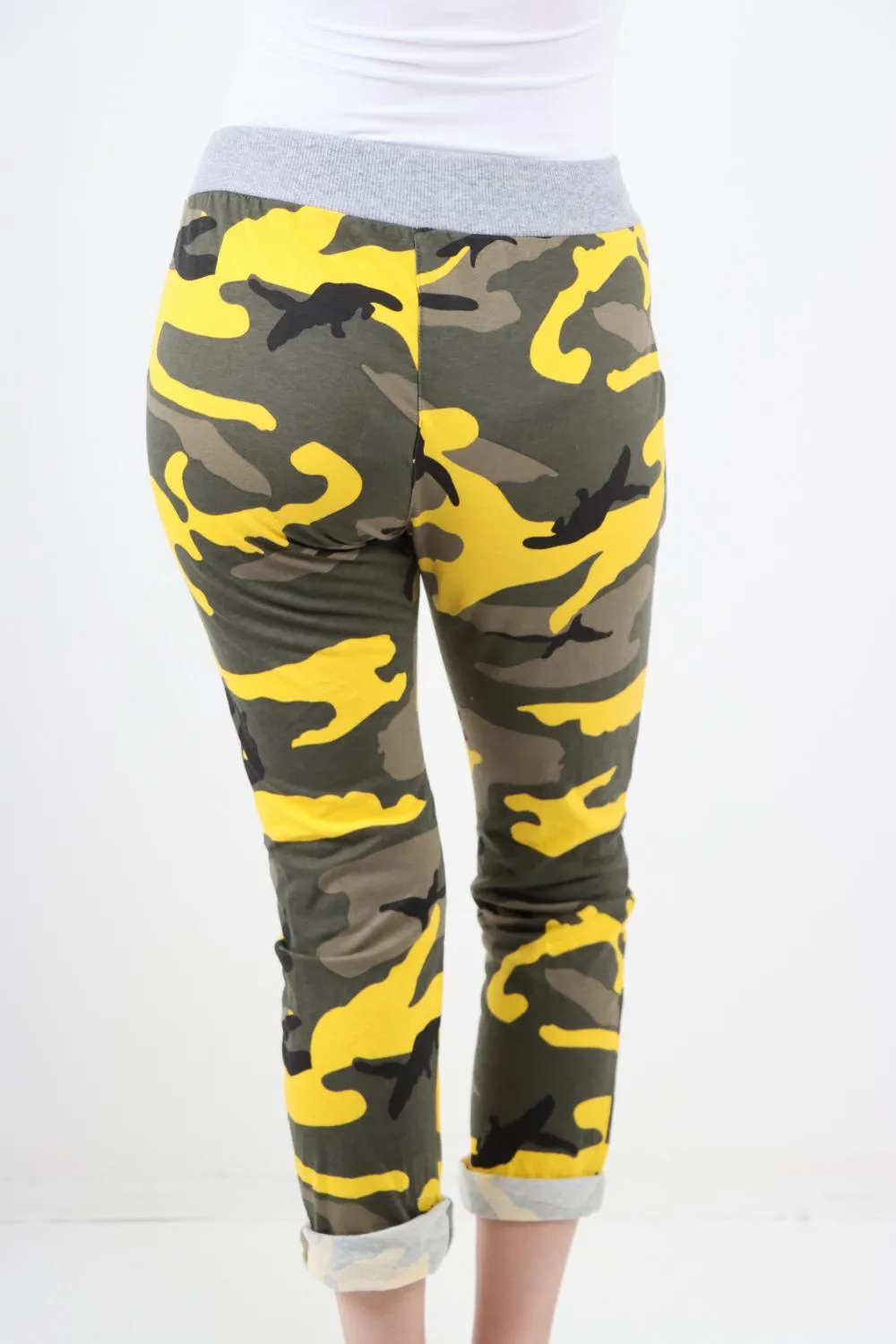 Italian Camouflage Print Trousers