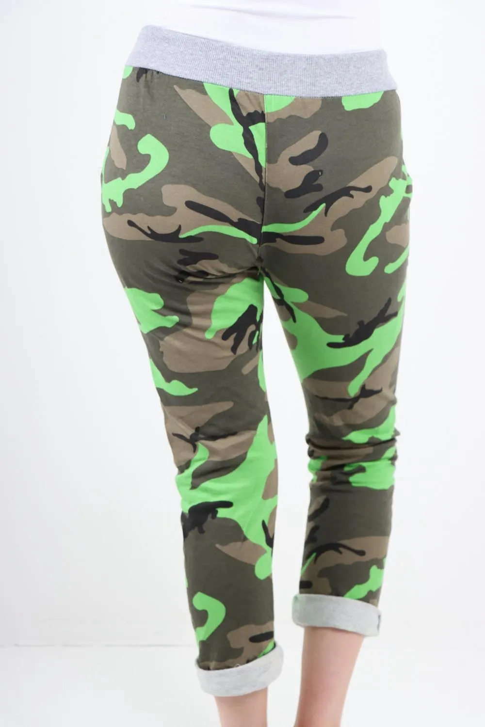 Italian Camouflage Print Trousers