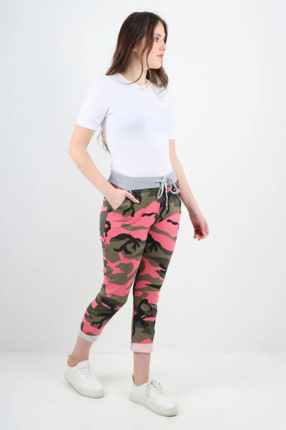 Italian Camouflage Print Trousers