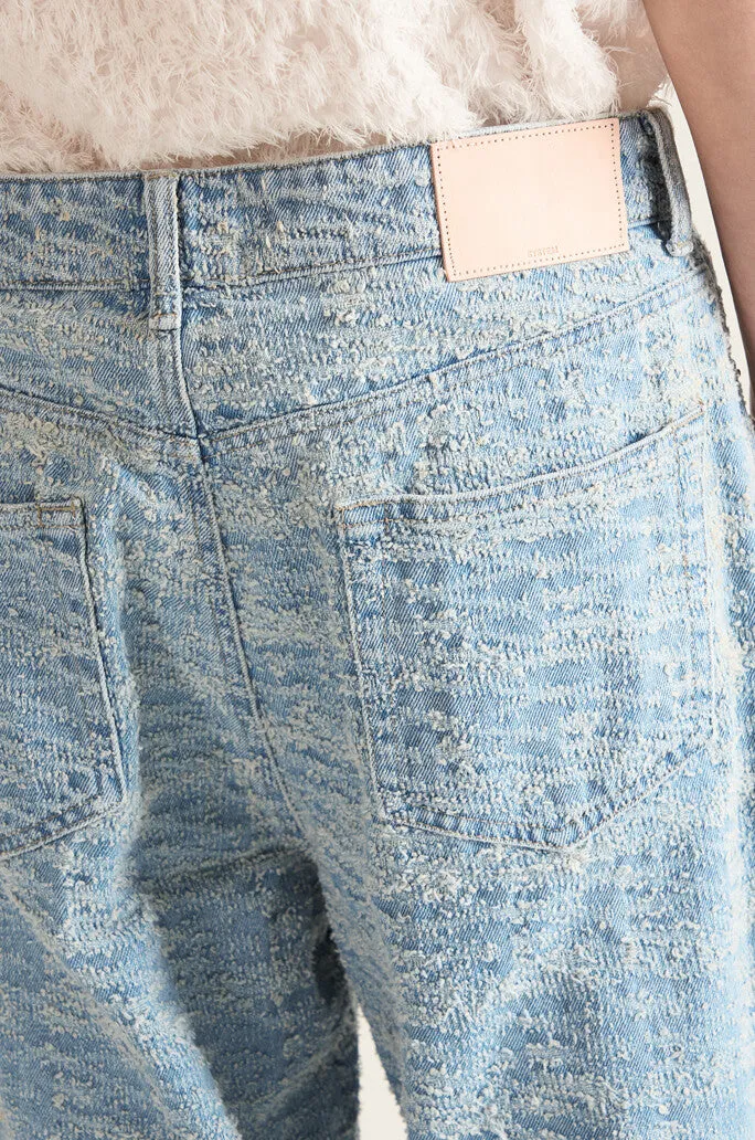 Jacquard Denim Pants