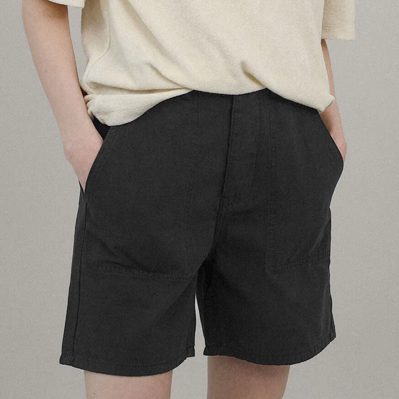 Japanese Pure Cotton Thin High Waist Loose Shorts