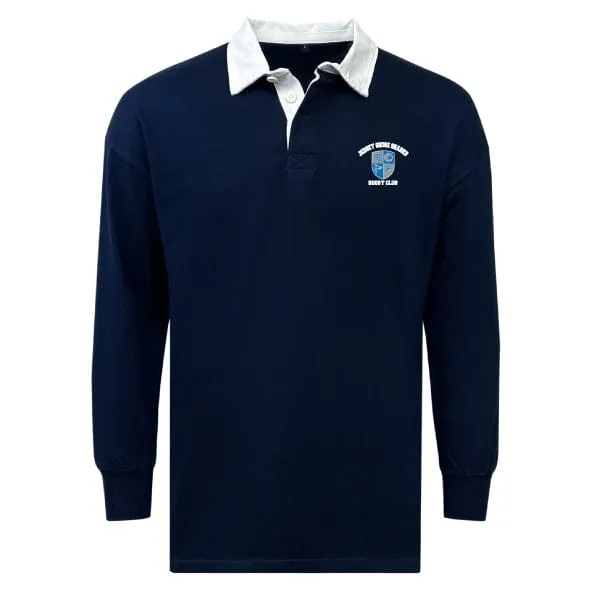 Jersey Shore Sharks Classic Long Sleeve Solid Rugby Jersey