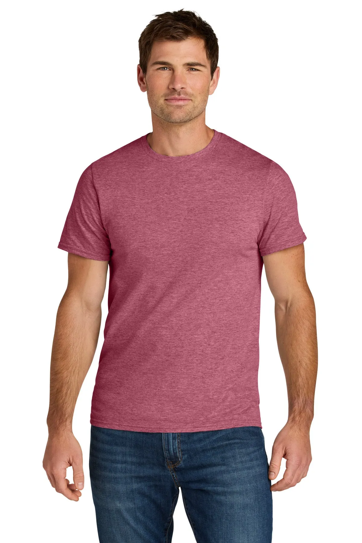 Jerzees Ultimate Unisex Ring Spun T-Shirt IC46M Raspberry Heather