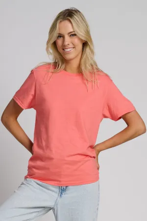 Jerzees Unisex Premium Combed Ring Spun Cotton Tee 570M Sunset Coral