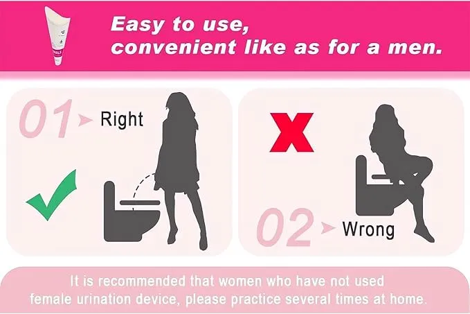 JIURUN 50PCS Female Urination Device Pee Funnel for Women Portable Disposable Female Urinal Funnel to Standing Pee for Pregnant, Wounded, Travel, Camping, Outdoor Activities
