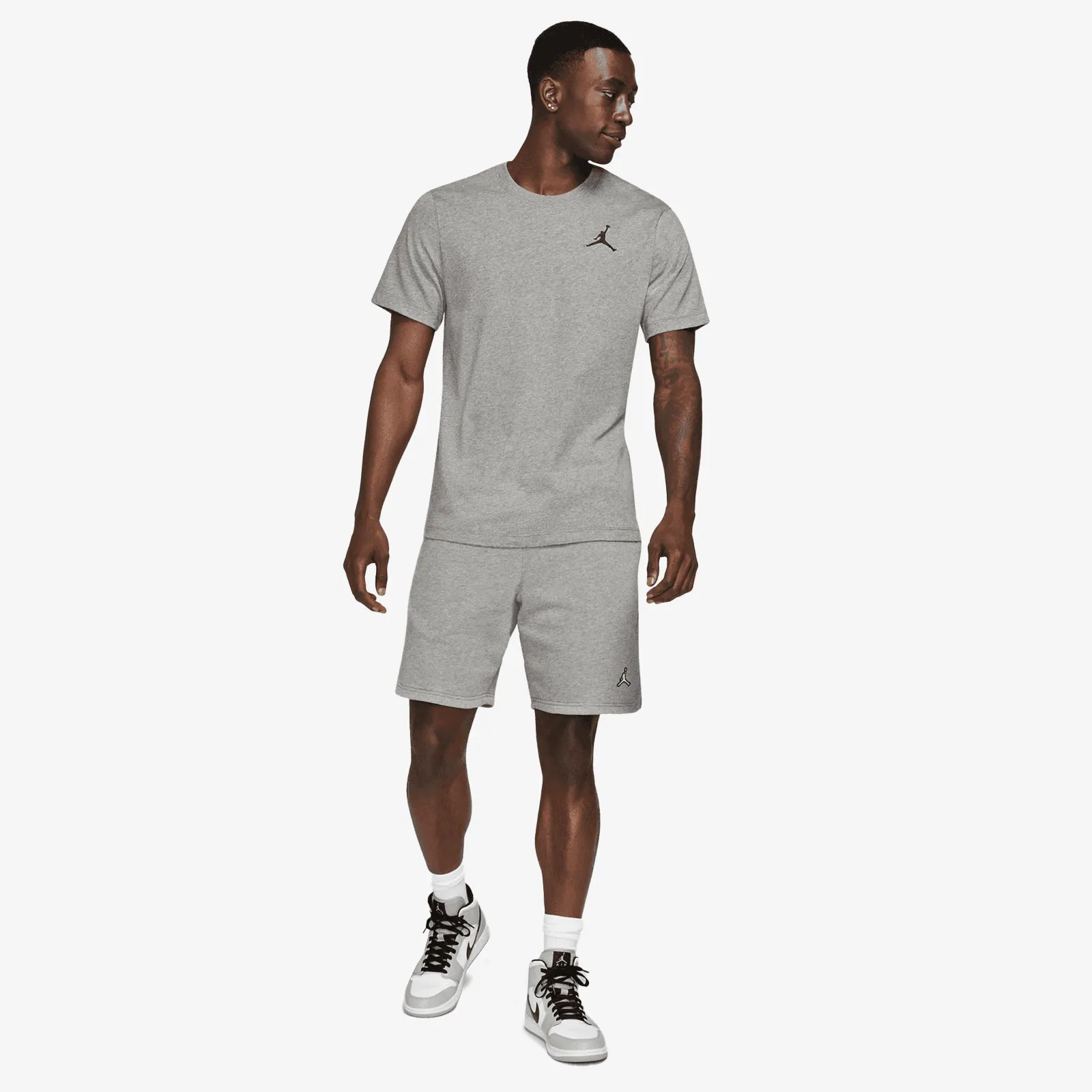 Jordan Jumpman Embroidered T-Shirt - Grey