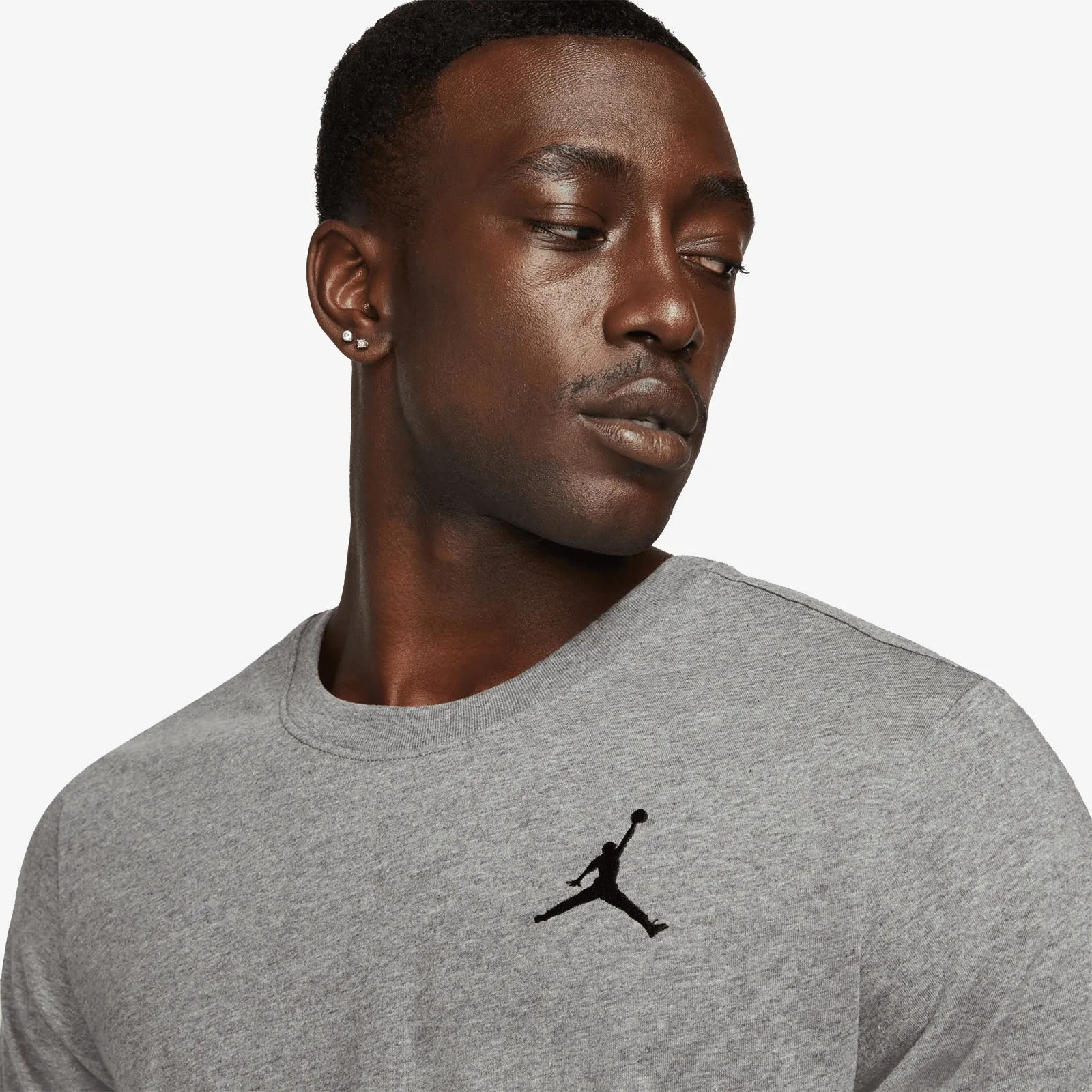 Jordan Jumpman Embroidered T-Shirt - Grey